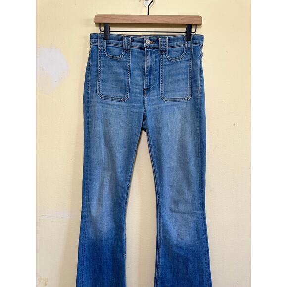 Veronica Beard Everly High Rise Flared Jeans Size 27/4 Pacific‎ Blue J4280455PAC - Picture 5 of 16